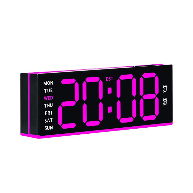 Large LED Multifunctional Electronic Clock with Special Ambient Light for Living Room