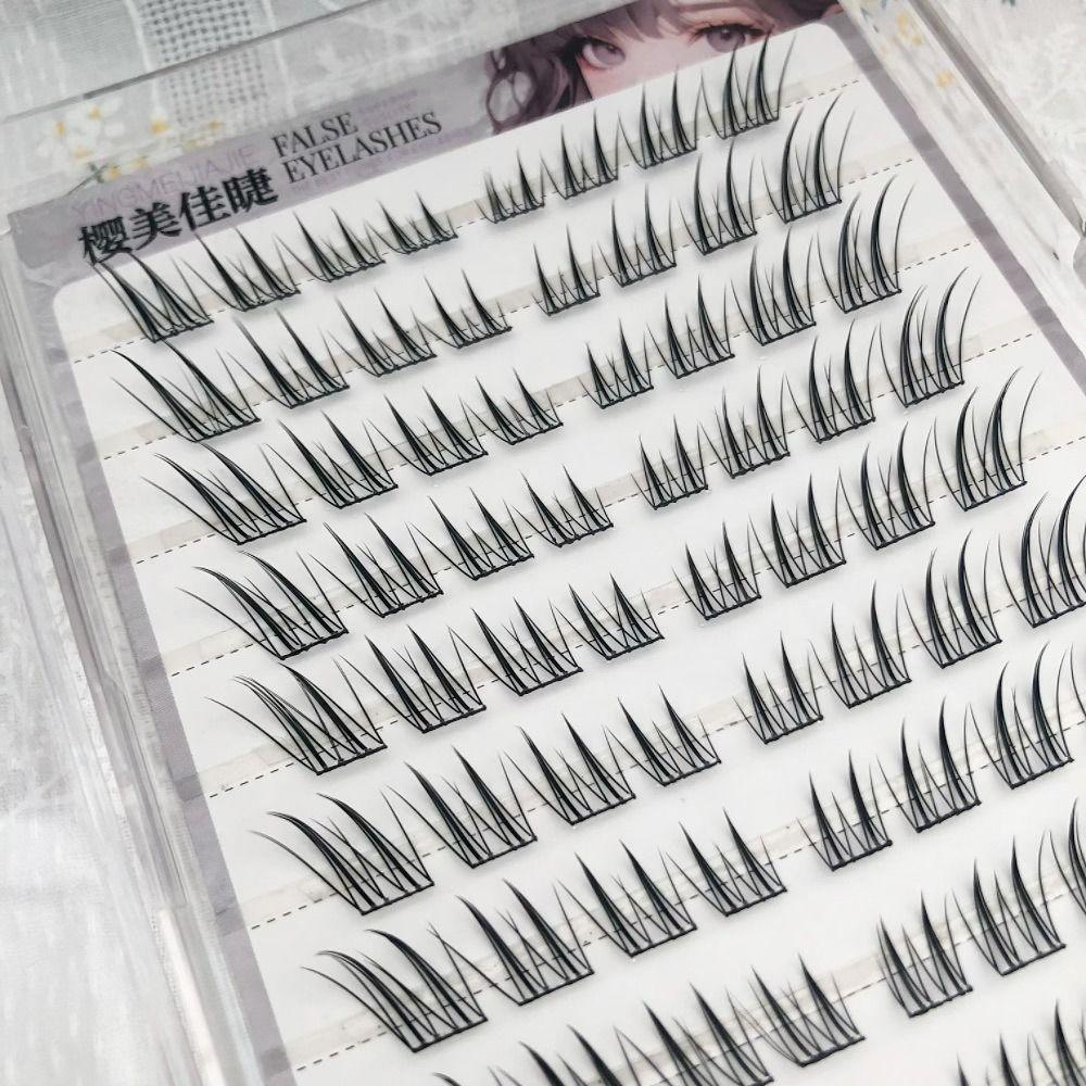 9-13mm Lengths Glue-free Eyelashes 6/10/20 Rows Korean Style Lashes  DIY Eye Makeup