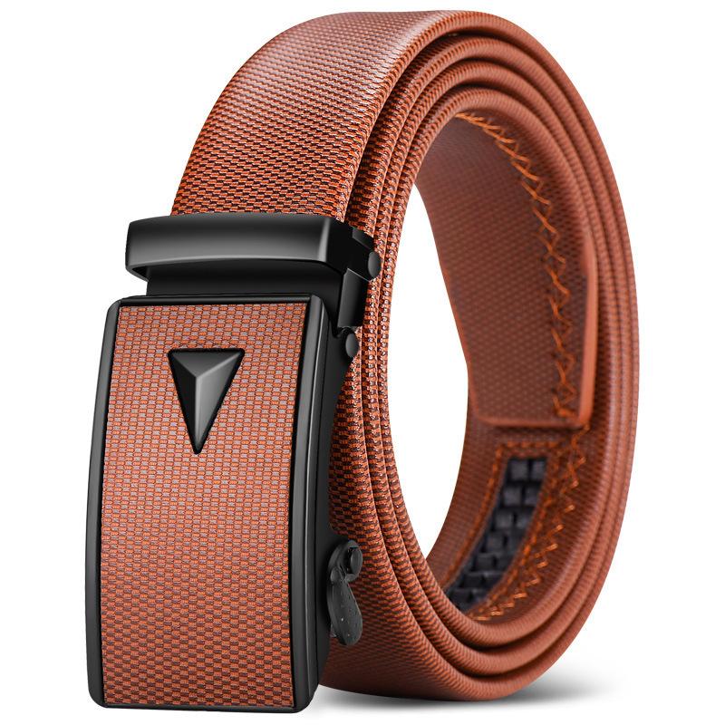 Men's Luxury Belt Automatic Buckle Free Shipping 100% Leather