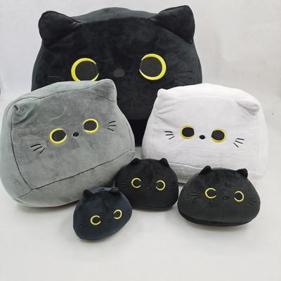 Black Cat Pillow Plush Doll Cat Doll Black Cat Toy