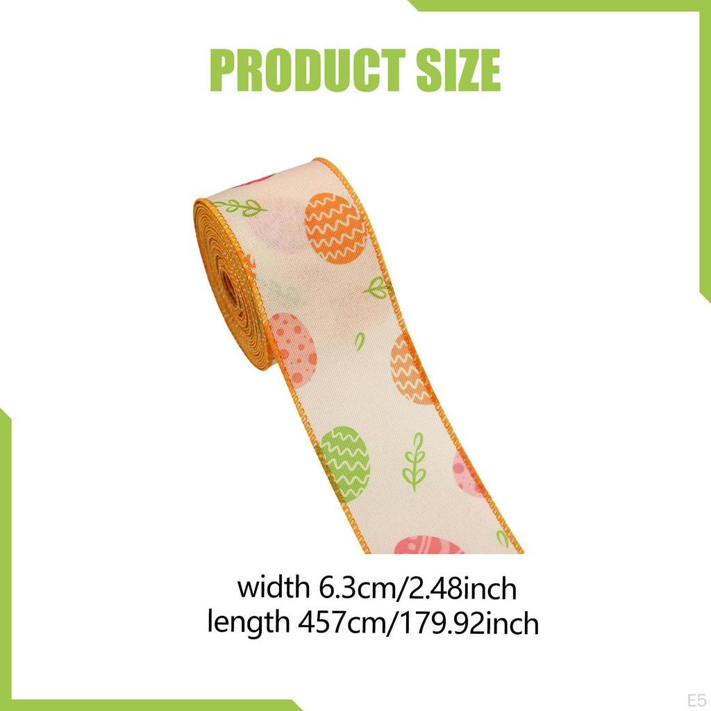 Easter Ribbon 15ft Length Spring Craft for Baskets Crafts Bow Decoration