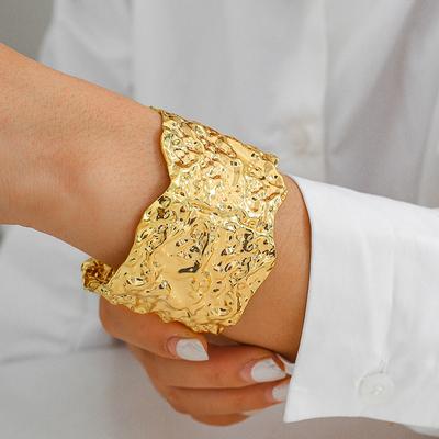 Punk Hip Hop Ungleichmäßige Armreifen Armspangen Für Frauen Statement Legierung Manschette Öffnung Grobe Armreifen Herrenschmuck Party Steampunk