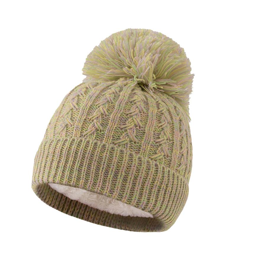 

A 4-piece Children s Fringed Scarf, Scarf, Gloves, Hat and Glove Set with Fleece, Thickened, Colorful and Striped Autumn and Win One size