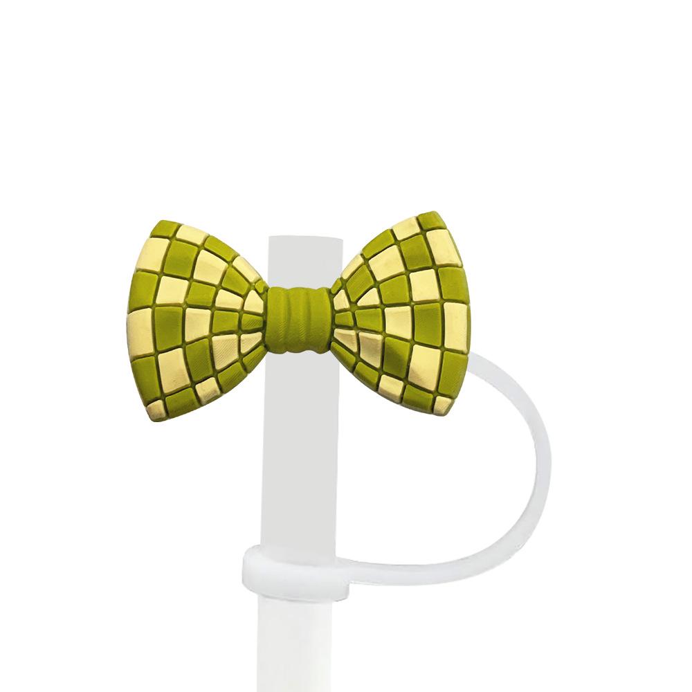 8-10mm Bow Straw Cap: Cartoon Rubber Dust Cover & Stopper - Recyclable