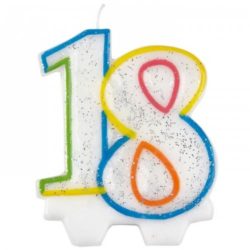 Candela di compleanno numero pietra miliare Amscan