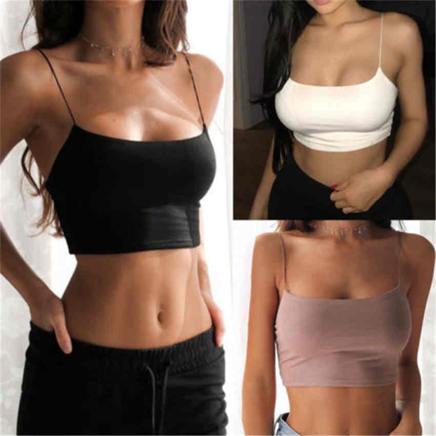 Fashion Women Sexy Bustier Bra Vest Crop Top Cami Summer Casual Tank Tops Vest Sleeveless Crop Tops