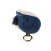 Plush Key Chain Whale Car Keychain Furry Wool Whale Keyring Furry Dolphin Keychain  Backpack Bag