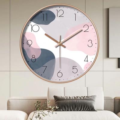 8 InchWall Clock Modern Design Chinese Style Series Art Round Mute Creative Hanging Home Living Room Bedroom Decoration