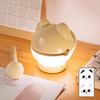 Wooden Fish Night Light Stress Relief Tap Lamp Cute Glow Bedside Lamp USB Charging Sleep Companion Interactive Toy