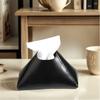 PU Leather Paper Towel Holder Solid Color Pull-Out Paper Towel Holder Box  Home