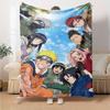 Naruto Blanket Comfortable Perfect for Office Chair Sofa Couch All-Season Use Playful Design Gifts For Family Or Friends