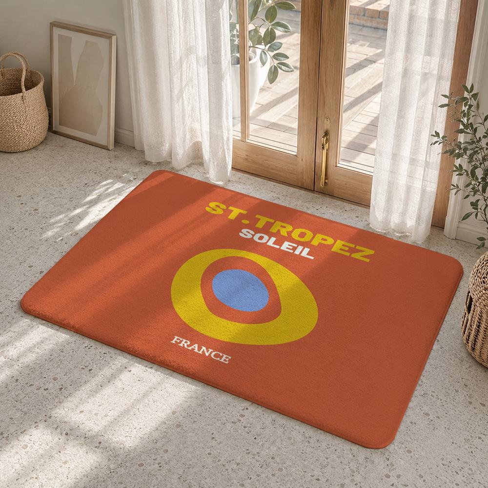Bali Dubai Jaipur Travel Floor Mat Flannel Rug Non Slip Absorbent Soft Washable For Entryway Hallway Bathroom Kitchen Decor