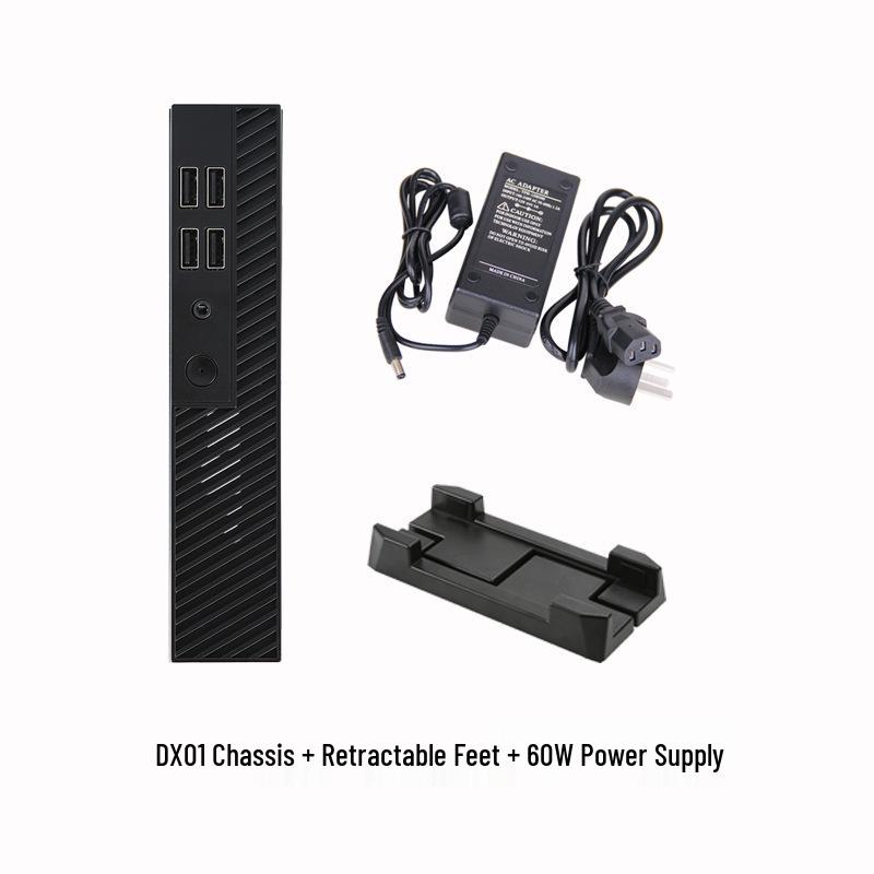 SKTC DX01 Schlankes Mini-ITX Desktop-Gehäuse mit VESA-Halterung