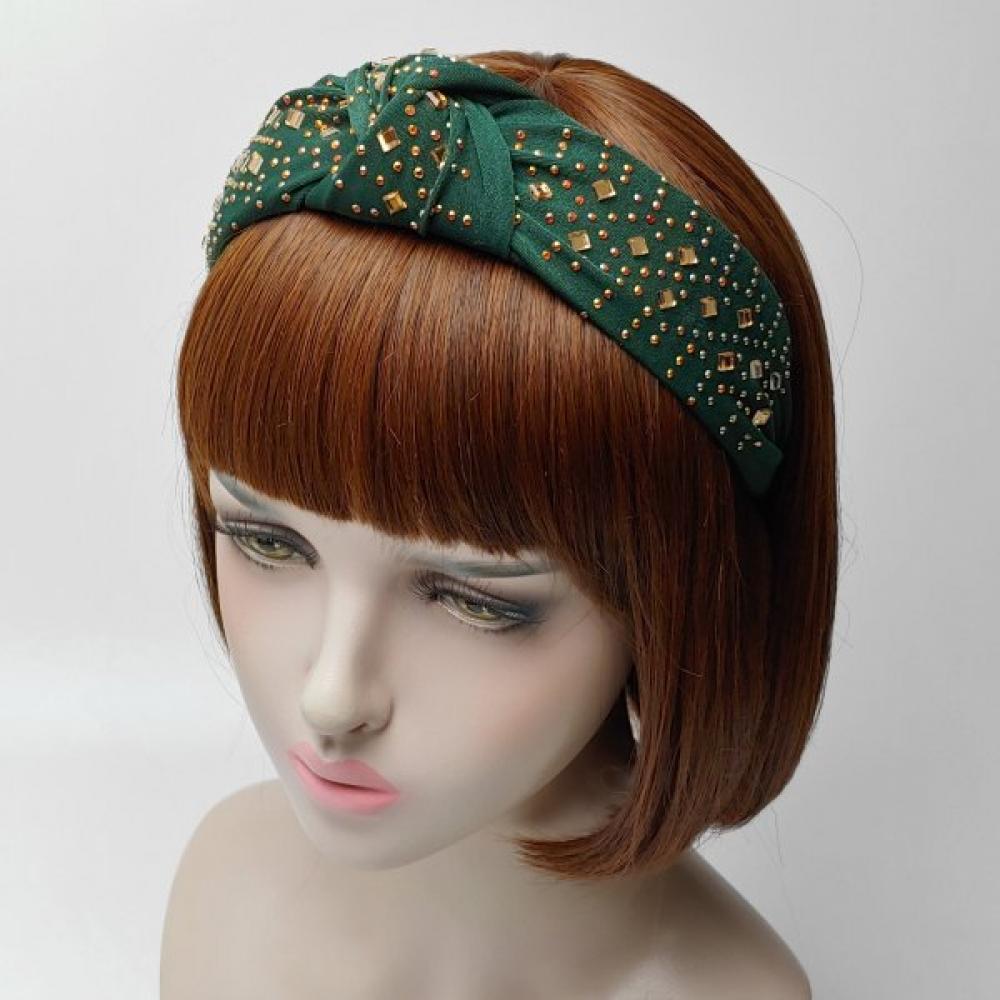 Lala Headband   Knot   Green  Lalah488 