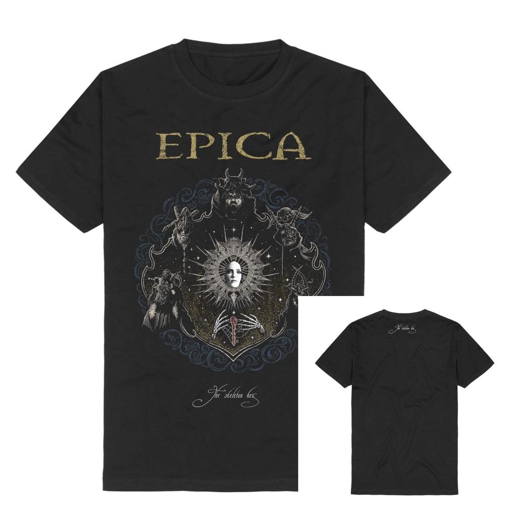 Epica  ARCANA Band TShirt  Cotton Graphic Tee Unisex Women Summer Streetwear Top