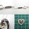 [Pre-owned] TIFFANY 925/750 Heart Ribbon Pendant/Necklace/j50-6