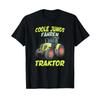 Cool Boys Driving Tractor Agriculture Biobauer T Shirt Vintage Fashion Unisex Soft Versatile Top For Everyday Wear