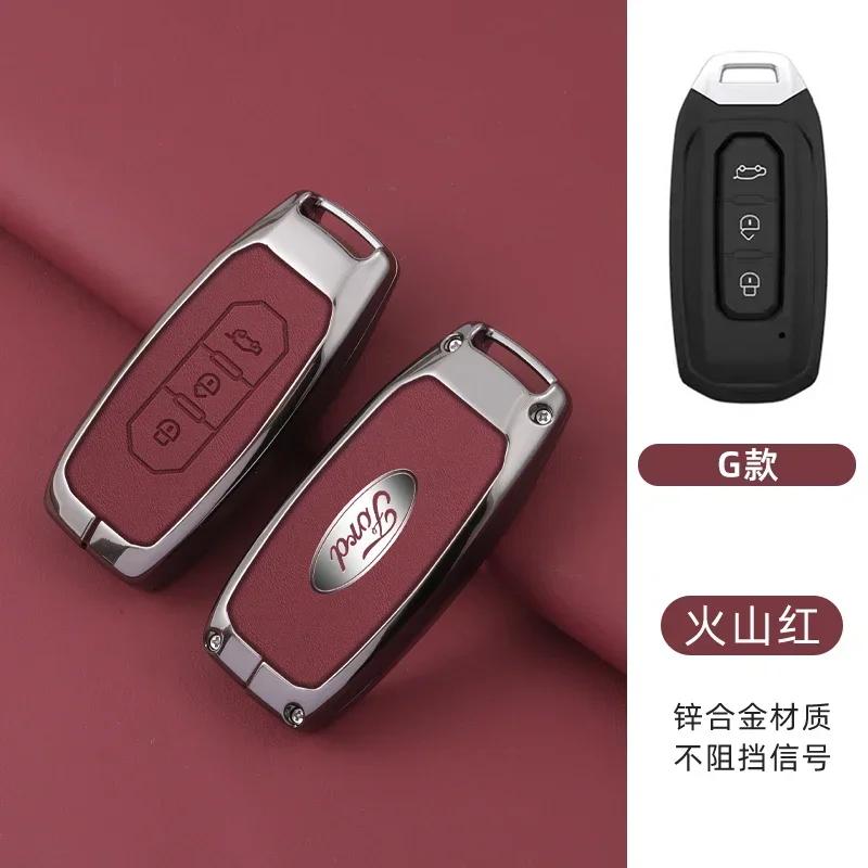 

Car Sticker 2026 Ford New 2025 Hot Zinc Alloy Car 3 Buttons Key Case Cover Protector Shell For Ford Territory 2019 2020 2021 202
