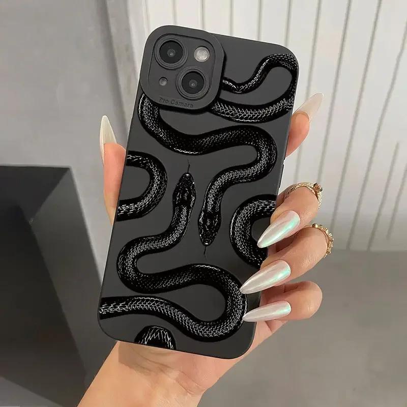 Snake Graphic Phone Case For Samsung Galaxy A16 A56 A35 A55 A34 A54 A33 A53 S25 S24 S23 Ultra S22 Plus S21 FE Note 20 Soft Cover