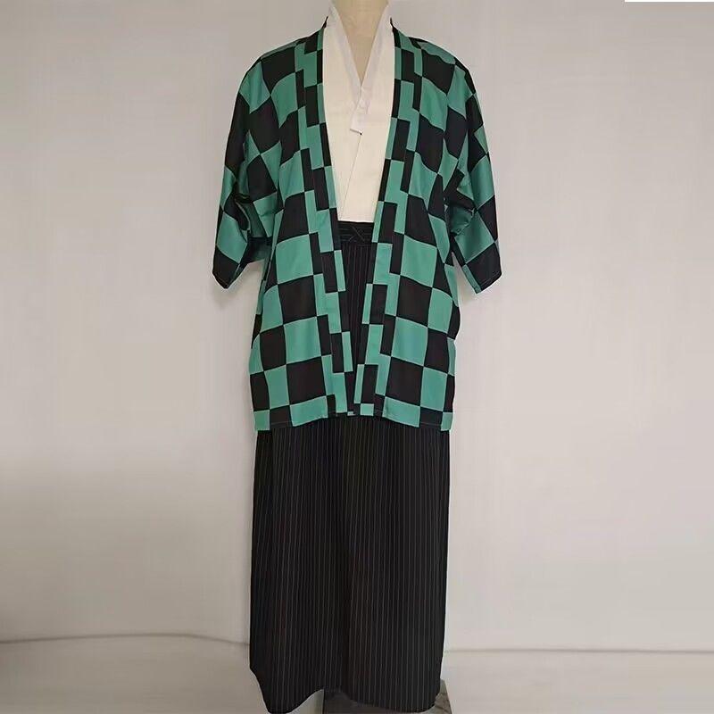 Kimono Anime Samurai da Uomo: Costume Giapponese Tradizionale per Spettacolo