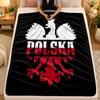 Flannel BlanketPoland Warm Soft Throw Blanket for Indoor Sofa Bed Living Room Use