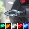 2PCS Universal 12 LED Motorcycle Turn Signal Lights Front Rear Lights Indicator Motorbike Accessories Green Amber White Red