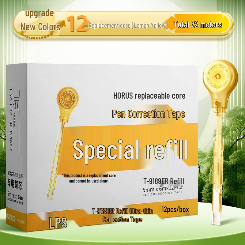 Portable Refillable Correction Tape Pen – Pen-Style, Large Capacity, Ideal for Students