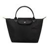 Le Pliage Green 23 Short Handle Zipper Buckle Recycled Canvas Dumpling Bag Handbag Small Women's Black 1621919001