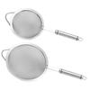 Metal Sieve Strainer Small Metal Soup Strainer Juice Filtering Home Users 2Pcs