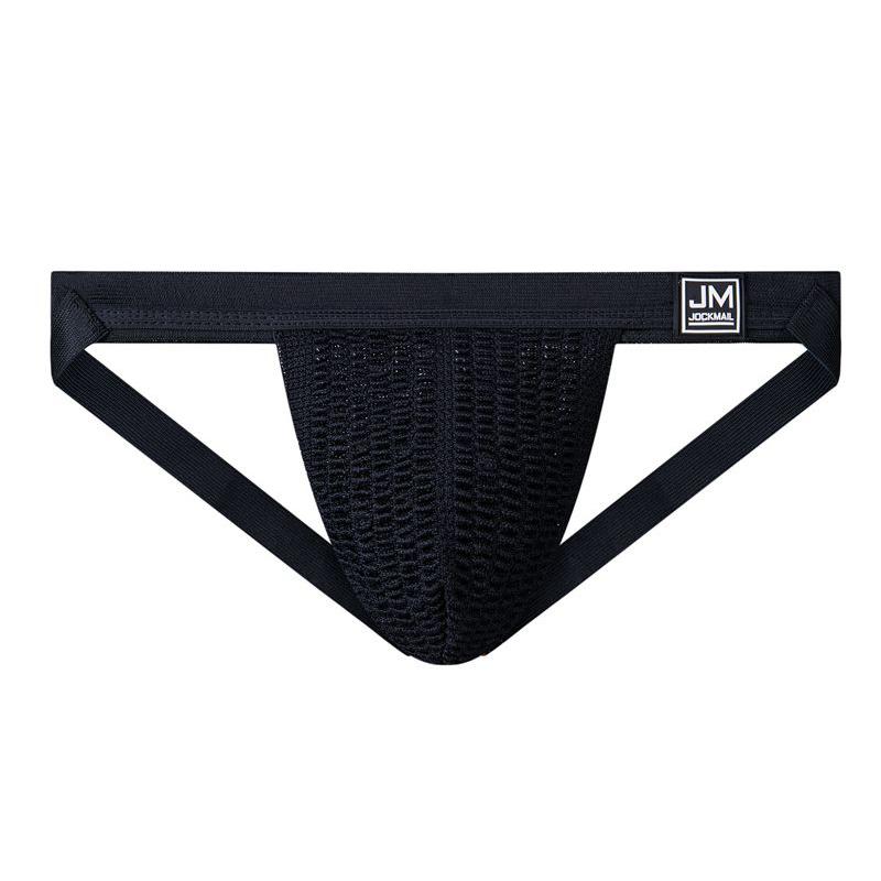 Jockstraps JOCKMAIL Sexy Men's Underwear 1.26-inch Wide Waistband Mesh Material Breathable Low Waisted Thong Underpants