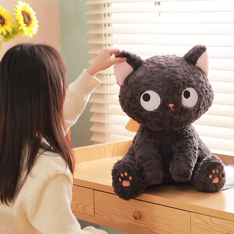 Yeni Sevimli Sevimli Küçük Siyah Kedi Bebek Peluş Oyuncak Kedi Bebek Kız Doğum Günü Hediyesi
