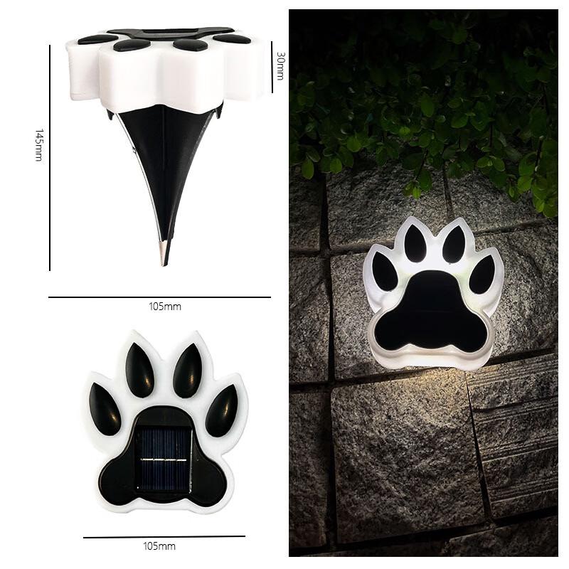 Lishi Solar Bear Paw Garden Lights (2-Pack)