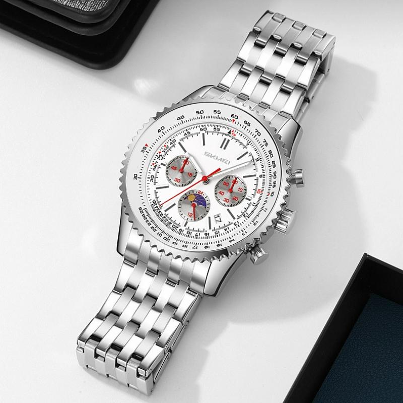 Skmei Chronograph Quartz Wristwatch Men Fashion Military Waterproof Men's Watches Outdoor Sports Luminous Watch