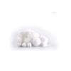 Woolly Pompons 1.5 and 3.0 Cm Snow 24 Pieces