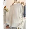 Women's Open Front Long Sleeve Cardigan Loose Fit Casual Knit Cover Up Sun Protection Outerwear