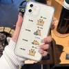 Cute Cartoon Capybara Phone Case for Iphone 12 13 11 14 15 Pro Max X XS MAX XR 7 8Plus SE2 Funny Animal Couple Soft Cover Fundas