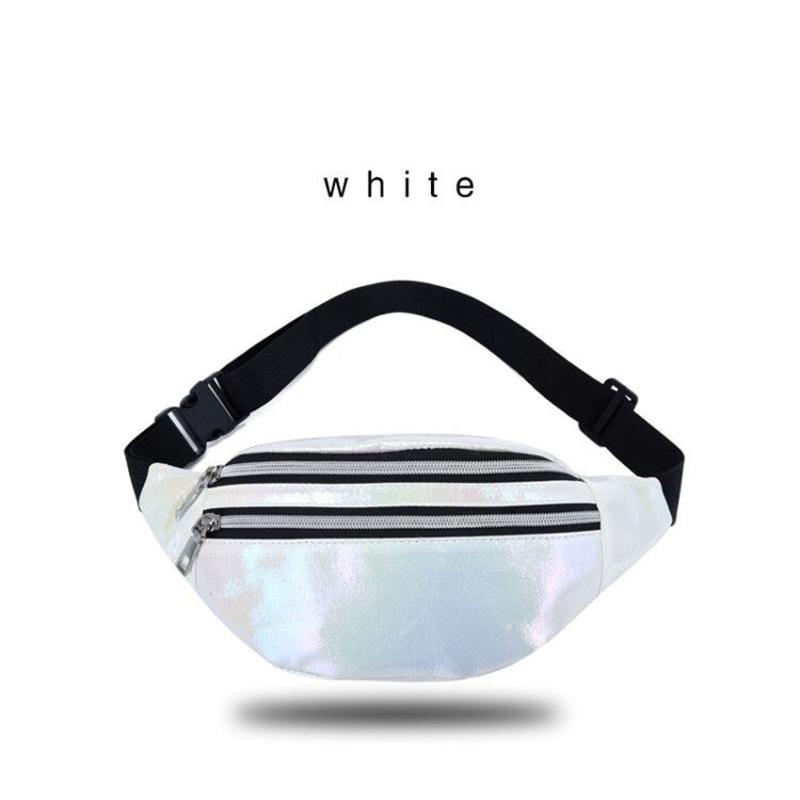 Fashion Laser belt bag, Women Trendy Zipper Front Waist Bag with Adjustable Strap Bum Bag belt bag