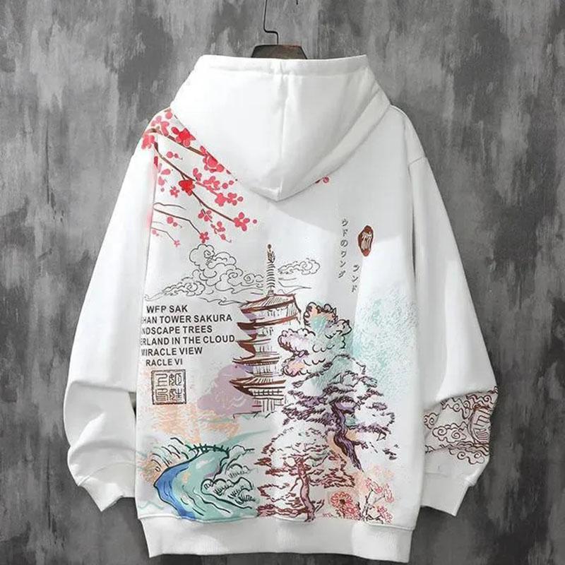 Lion Print Hooded Sweater 