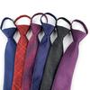 Men's 7cm Zipper Tie for Business or Wedding - No-Tie Suit Accessory