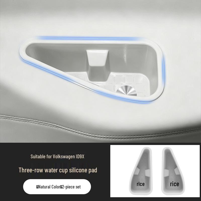 Waterproof Silicone Cup Mat with Wireless Charging for Volkswagen ID.ERA9X