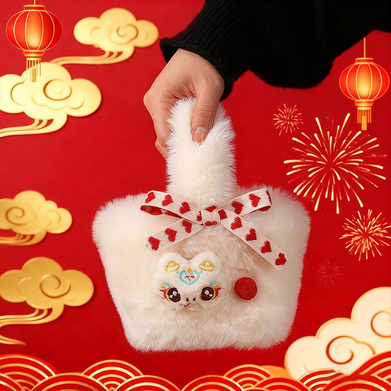 Plush Candy Gift Bags for New Year and Annual Meetings