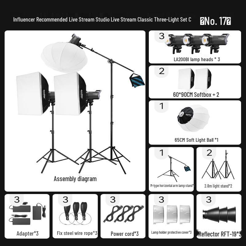 Godox LA200Bl Bi-Color LED Video Light Kit