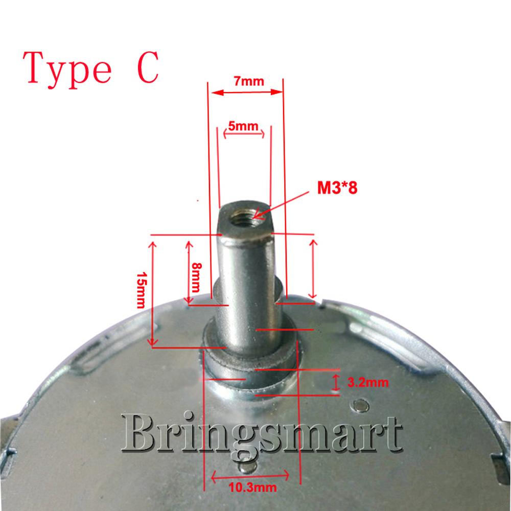 Bringsmart JS-50B(S) BLDC Motor DC Micro Electric Motor 4 Type Shaft Synchronous Brushless Motor 5V 6V 9V 12V 24V DIY Customized