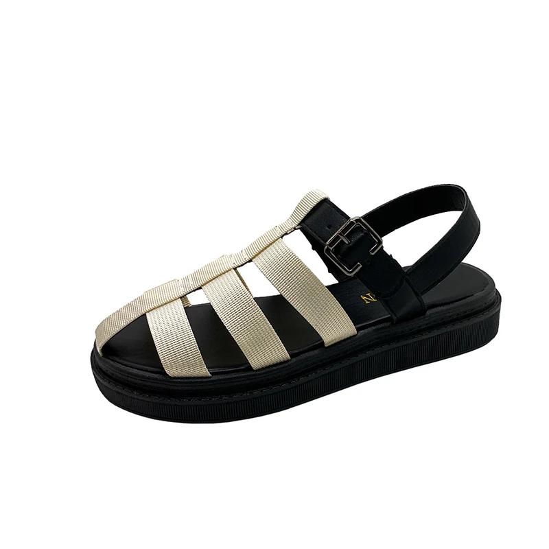 2024 Women's Sports SandalsBeach Sandals Women's Sandalen Summer Flip Flops Gladiator Flat Sandals Female Floral Boho Leisure