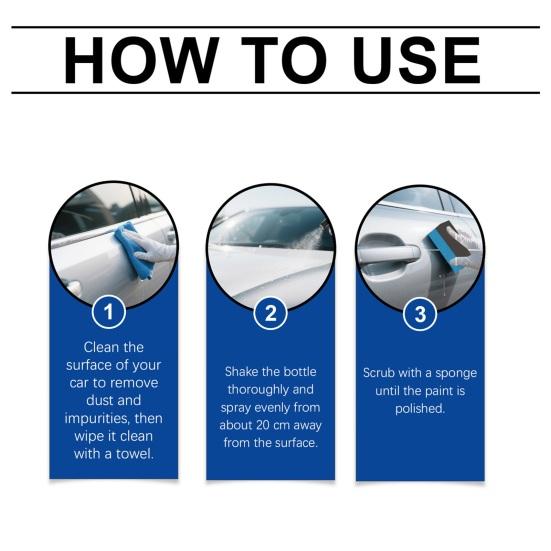 Car Ceramic Coating Spray, Nano Paint Sealant with Scratch & Swirl Repair, Long Lasting Gloss Protection for Auto Motorcycle