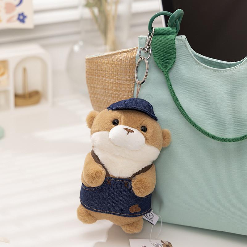 Adorable Ussou Sauce Water Otter Plush Keychain Doll Super Soft Comfort Toy Gift