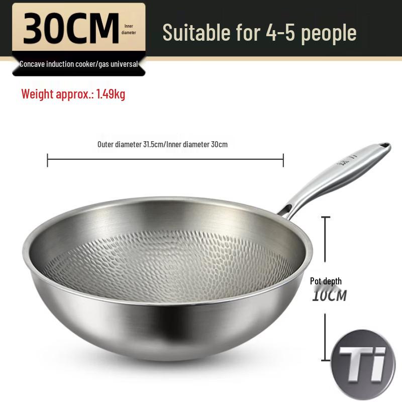 ZISIZ Non-Stick Titanium Wok