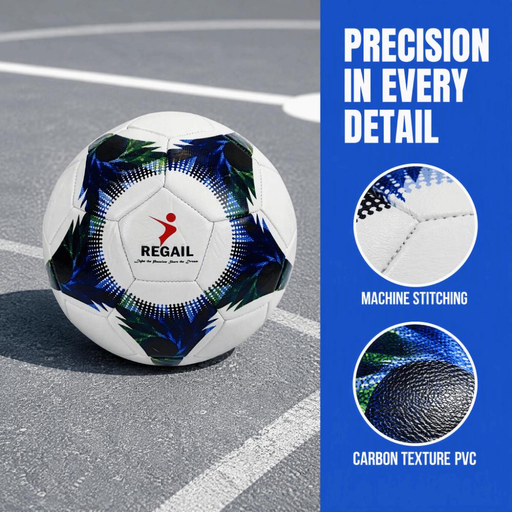 2pcs PVC Training Soccer Ball Size 4 Football Portable Recreational Soccer Ball  Lawn Field