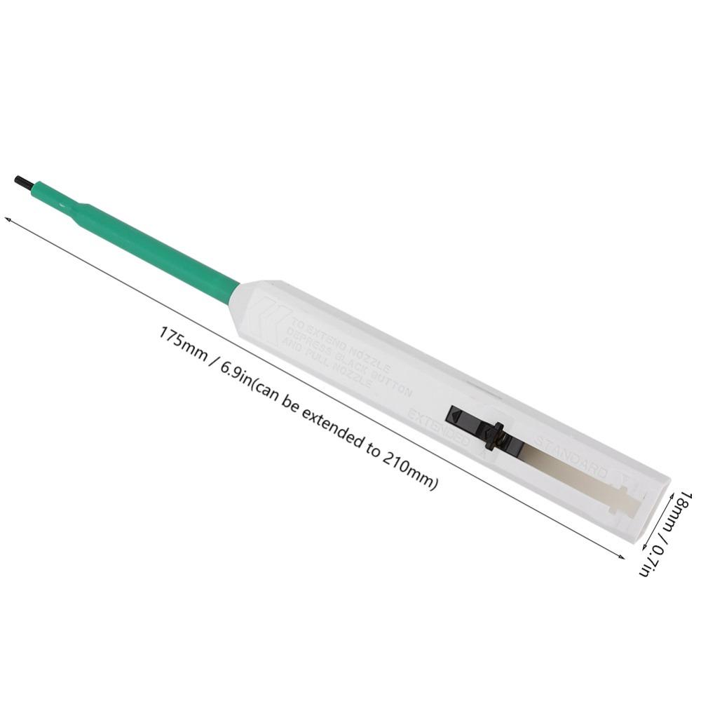 2.5mm Fiber Optic Cleaning Pen for FC/ST/SC/MU 175mm-210mm Optical Cleaner Microfiber Extended Rod Design Networking Cables