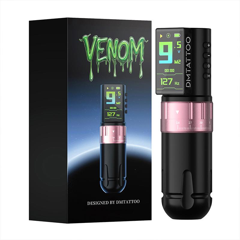 

DM Venom/Gorilla Tattoo Machine Wireless Adjustable Stroke Tattoo Machine With 2300mAh Powerful Color Screen Battery Tattoo Art